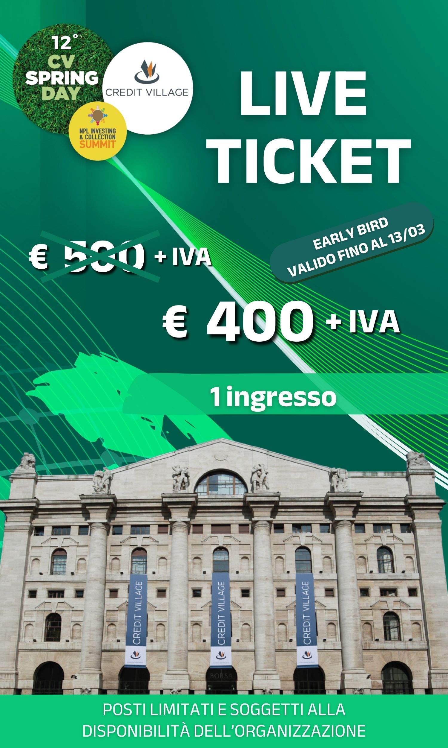 EARLY BIRD_TICKET 1 INGRESSO